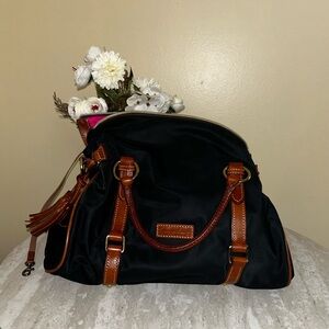Dooney and Bourke Black Nylon Satchel